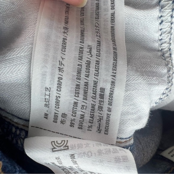 Abercrombie 90s Straight Ultra High Rise Dark Wash Jeans Curve Love 24 /00 Short - Picture 6 of 6